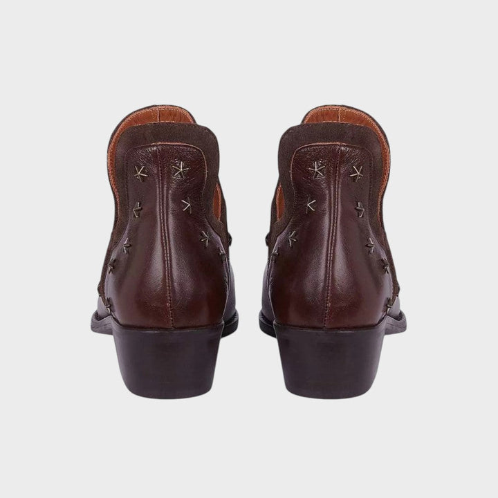 Estrella | Botines de Piel con Forma Puntiaguda