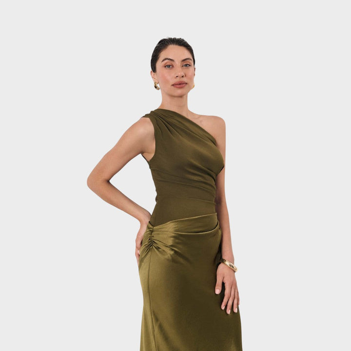 Asmine - Elegante Vestido de Un Solo Hombro