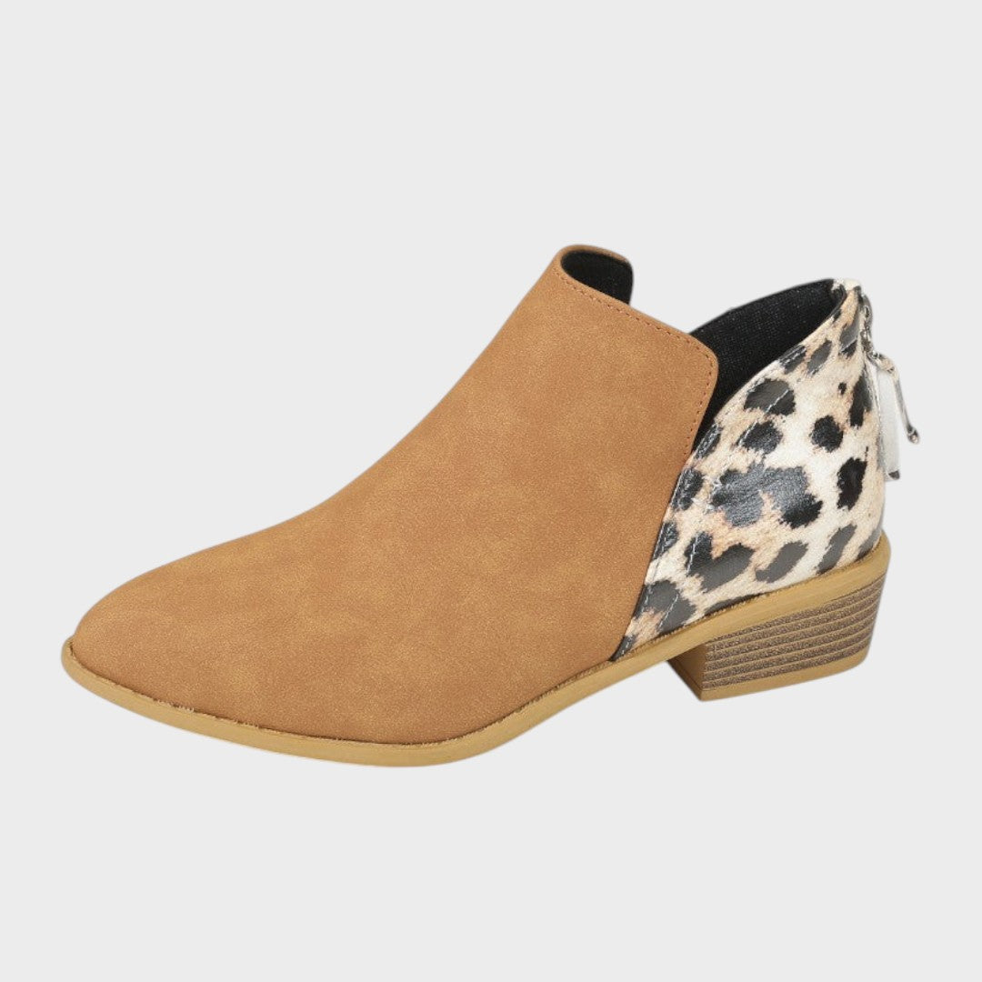 Liora | Botines Ortopédicos con Estampado de Leopardo