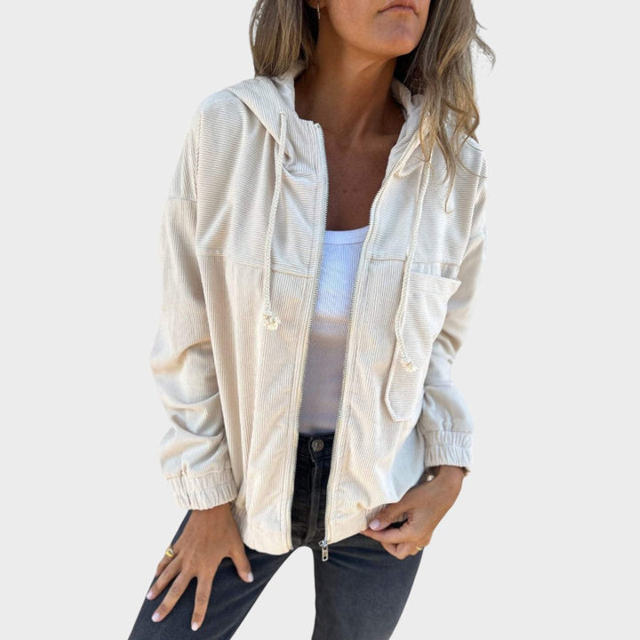 Ella | Chaqueta de Pana con Capucha
