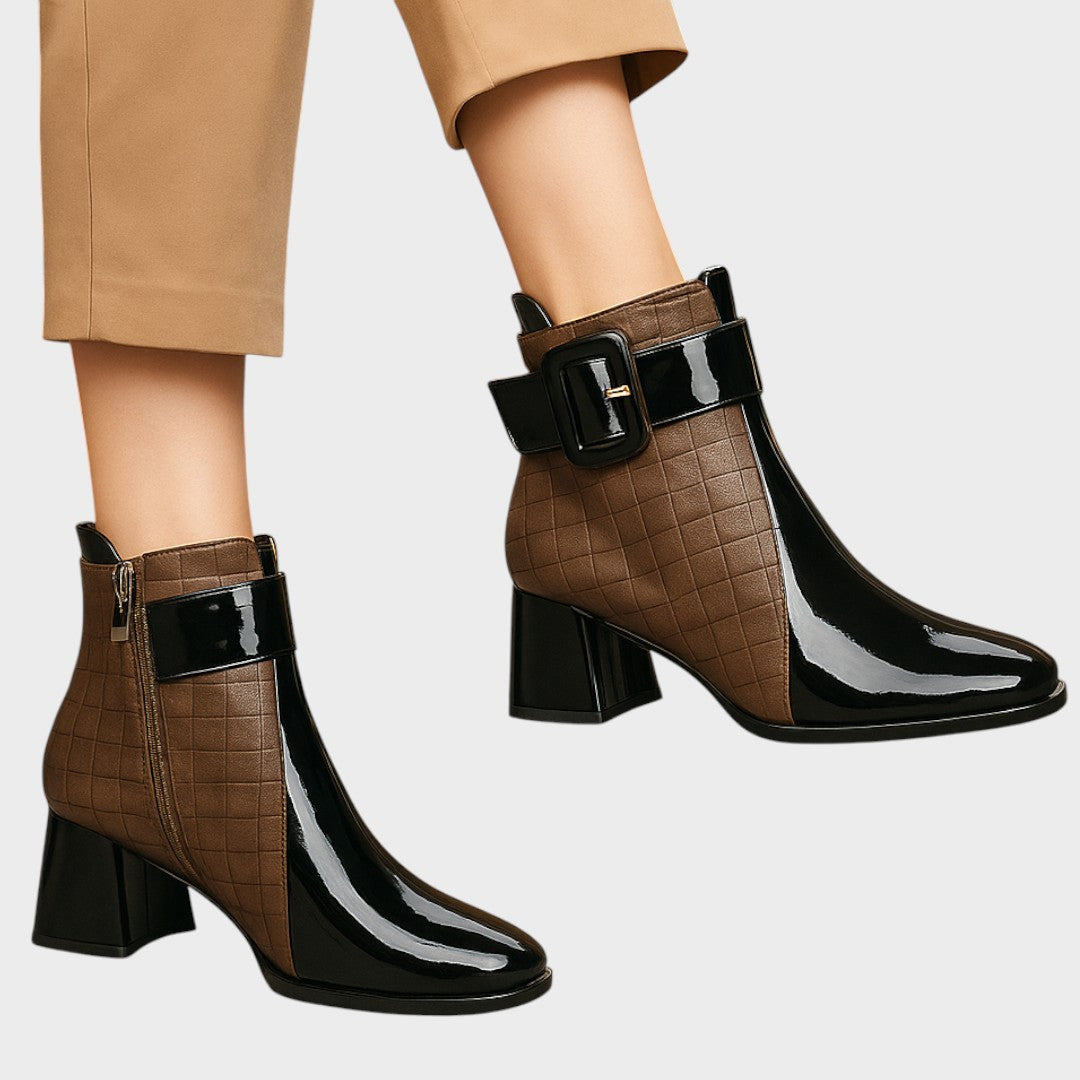 Samara |  Botines de Piel con Tacón
