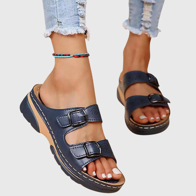 Diora™ | Sandalias de Cuero Ortopédicas