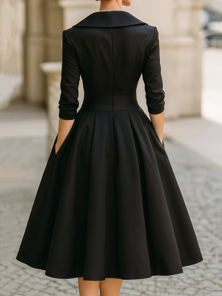 Noelia – Vestido Midi en Satén