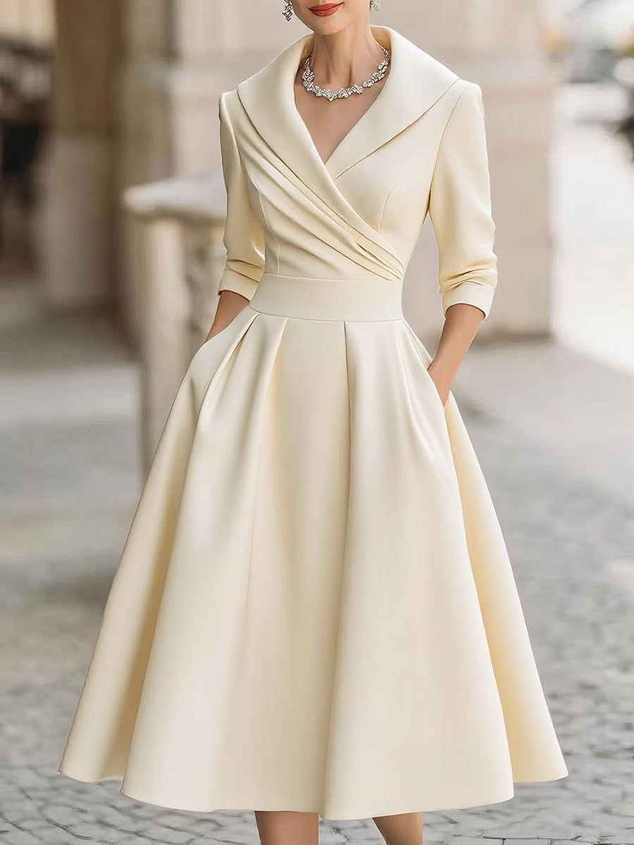 Noelia – Vestido Midi en Satén