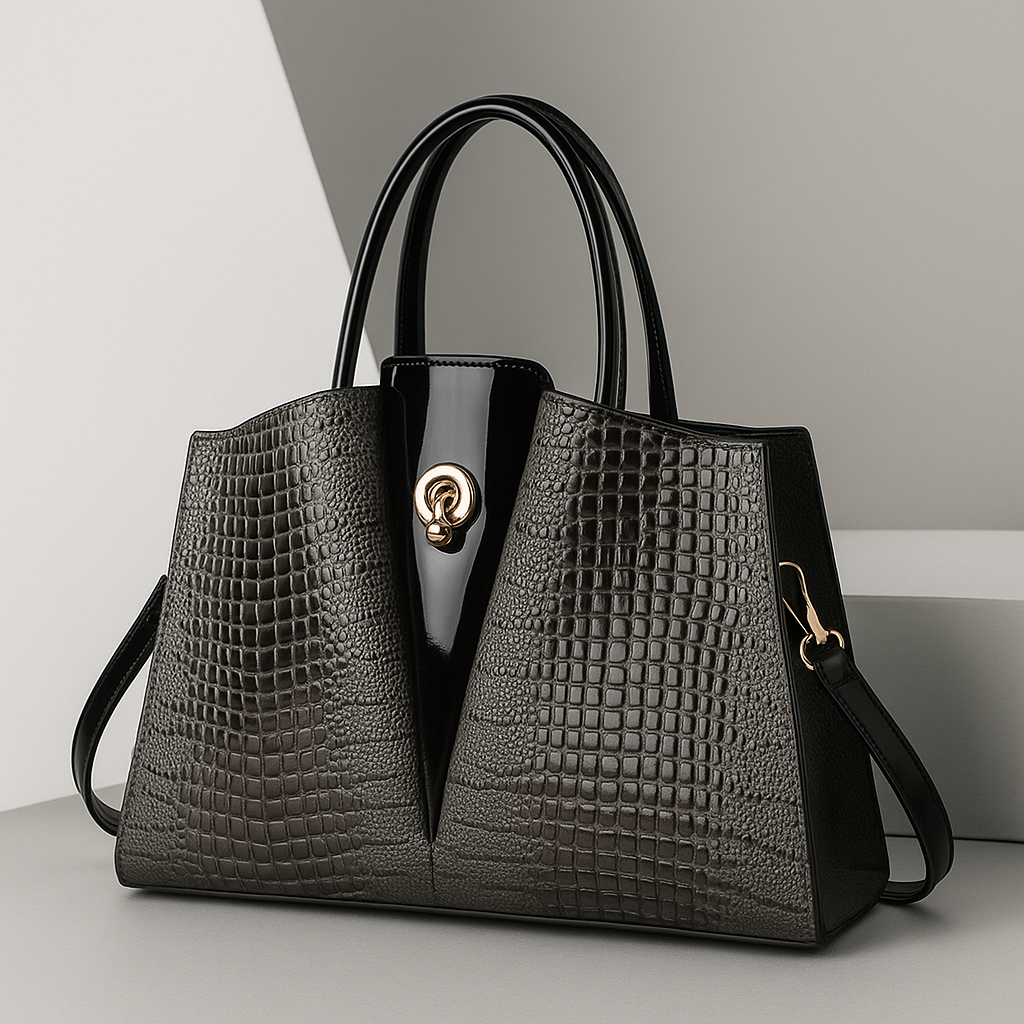 Isabella – Bolso estructurado de mano con acabado texturizado