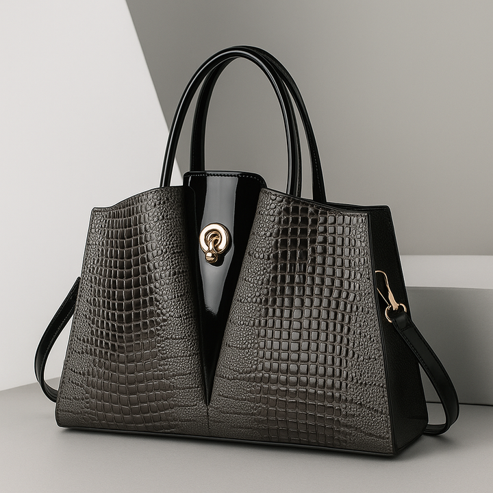 Isabella – Bolso estructurado de mano con acabado texturizado