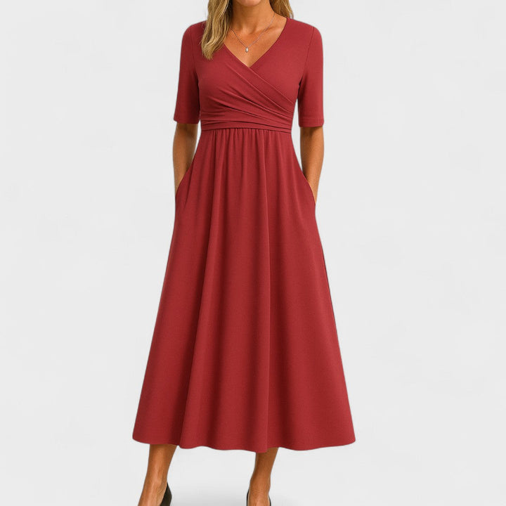 Joana – Vestido midi elegante