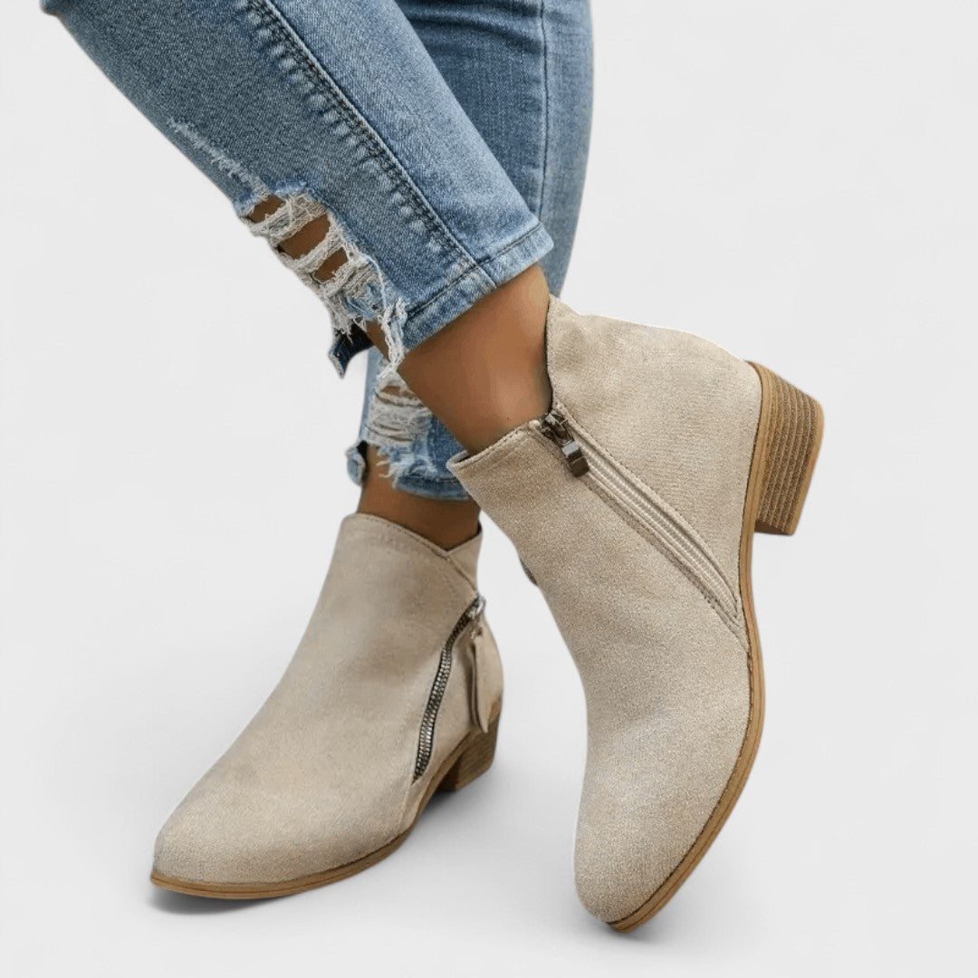 Fiora - Botas vintage de estilo clásico