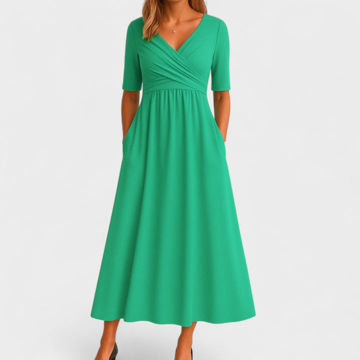 Joana – Vestido midi elegante
