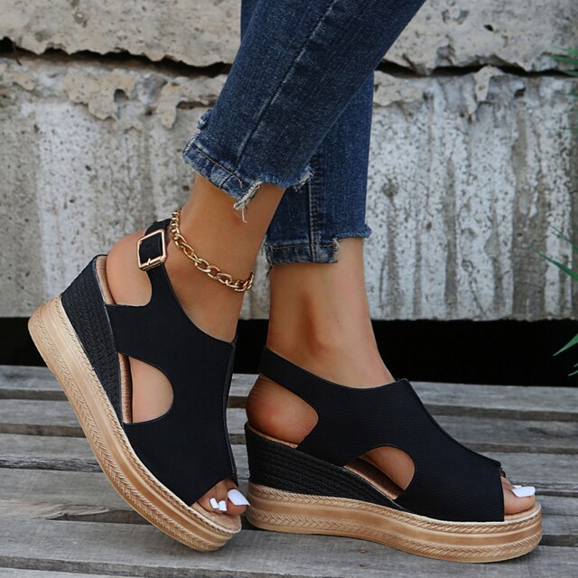 Maeve – Sandalias de cuña cómodas