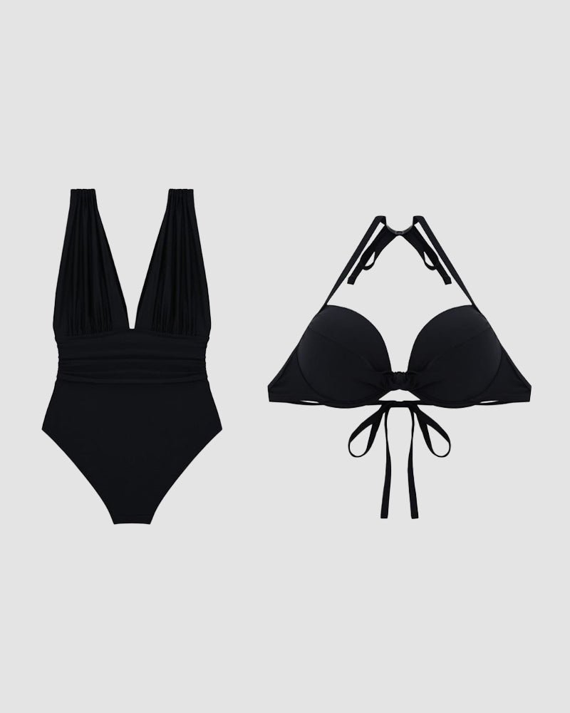 Bañador Luxe Shaping con Escote en V Profundo