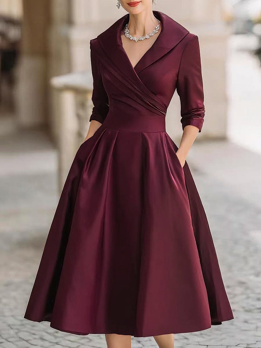 Noelia – Vestido Midi en Satén