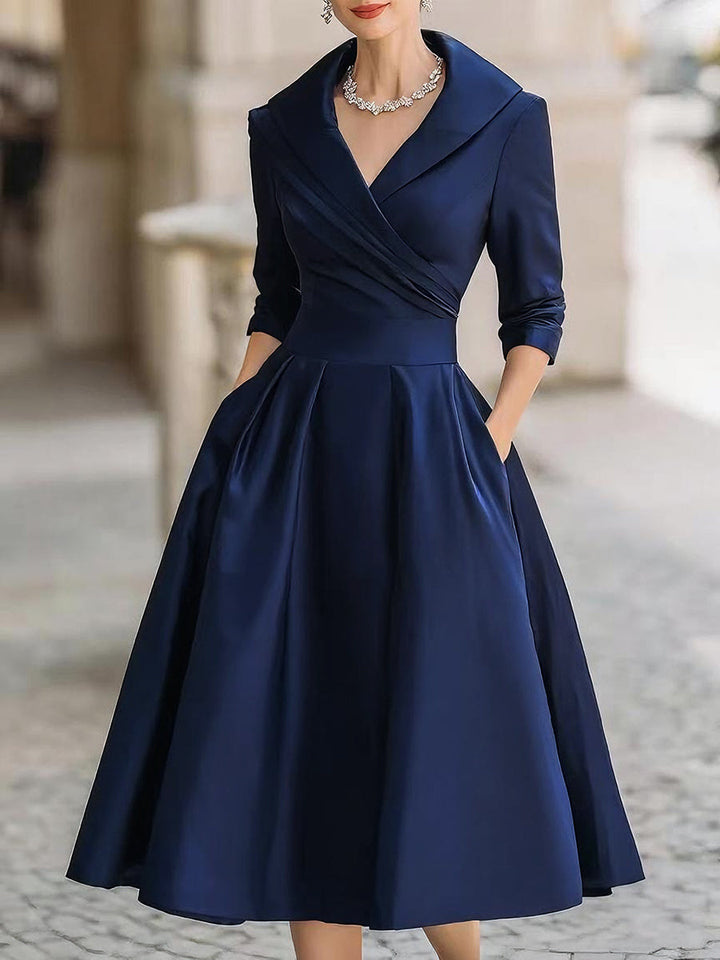Noelia – Vestido Midi en Satén