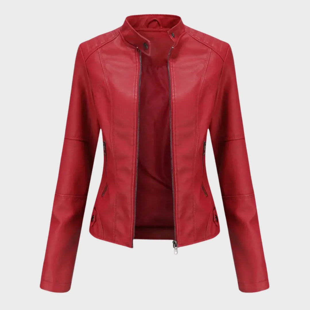 Romina | Chaqueta de Cuero Casual