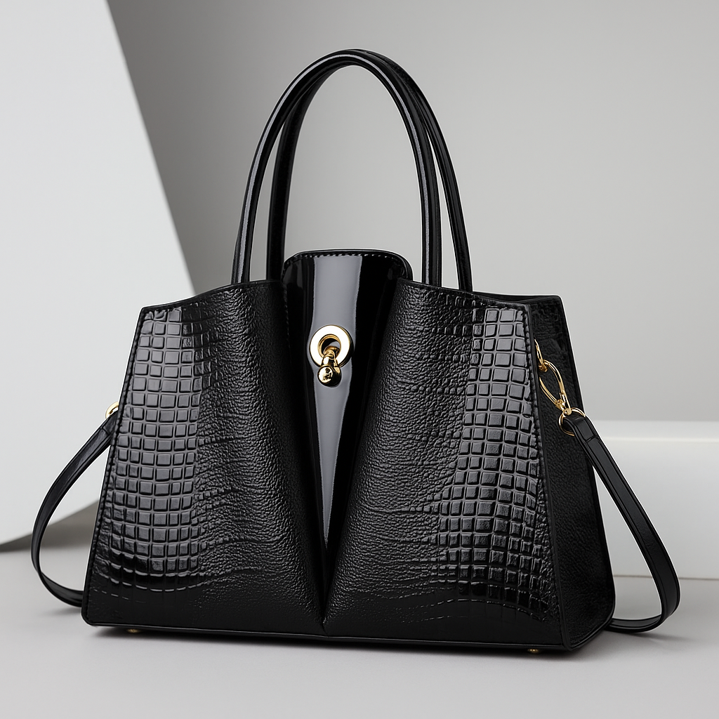Isabella – Bolso estructurado de mano con acabado texturizado