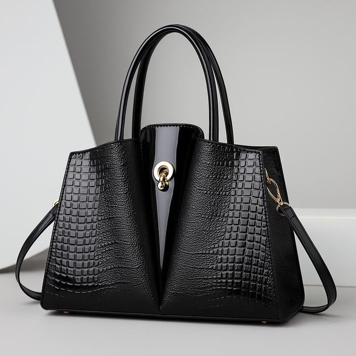 Isabella – Bolso estructurado de mano con acabado texturizado