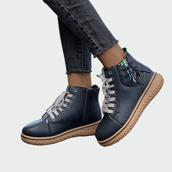 Botas ortopédicas de cuero hasta el tobillo