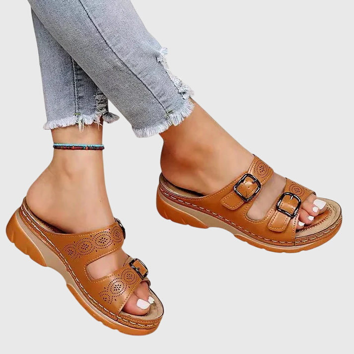 Diora™ | Sandalias de Cuero Ortopédicas