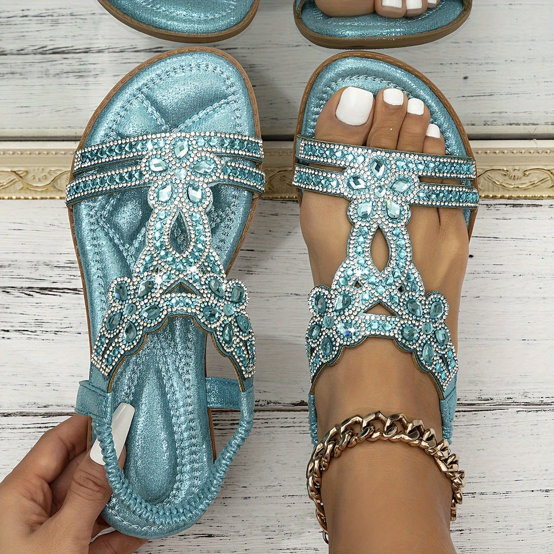 Maison – Sandalias ortopédicas con detalles de cristal