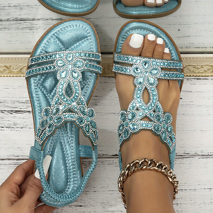 Maison – Sandalias ortopédicas con detalles de cristal