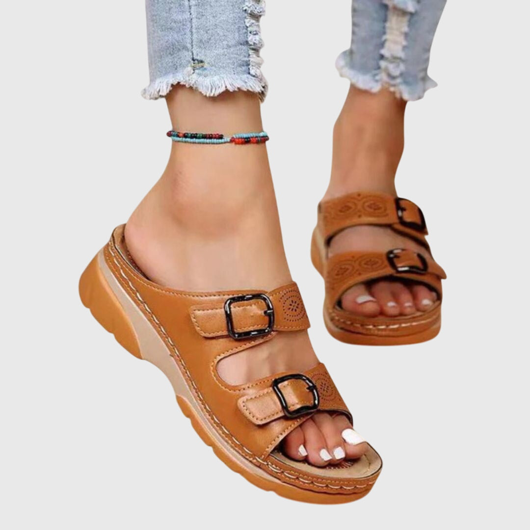 Diora™ | Sandalias de Cuero Ortopédicas