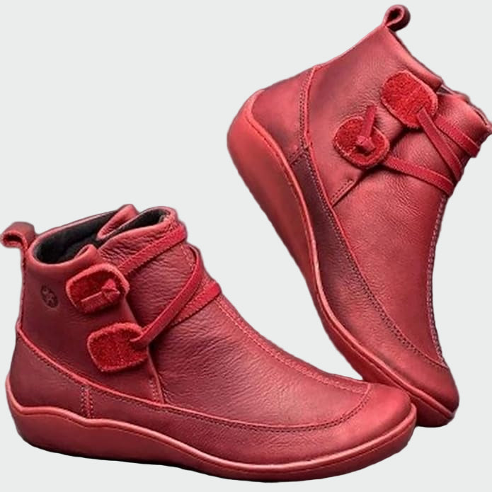 Zoe - Botines Ortopédicos De Cuero Premium Con Soporte