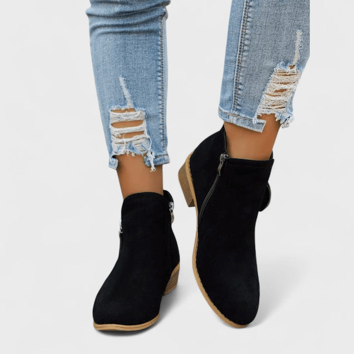 Fiora - Botas vintage de estilo clásico