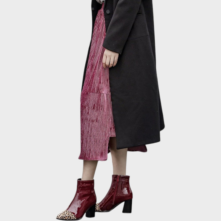 Diva | Botas de Charol con Estampado de Leopardo