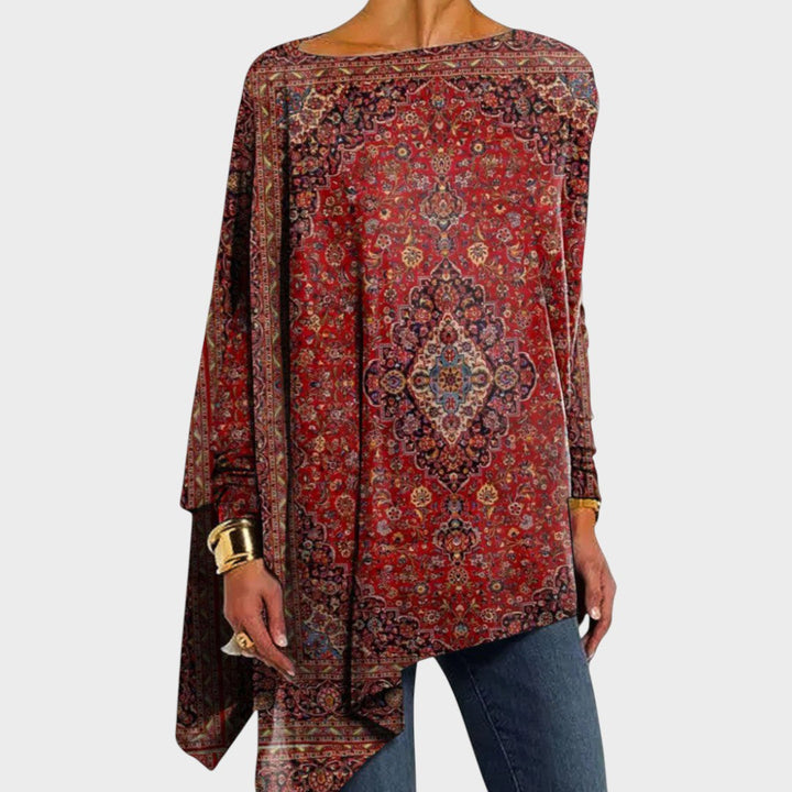 Antónia – Blusa de Cuello Barco Elegante