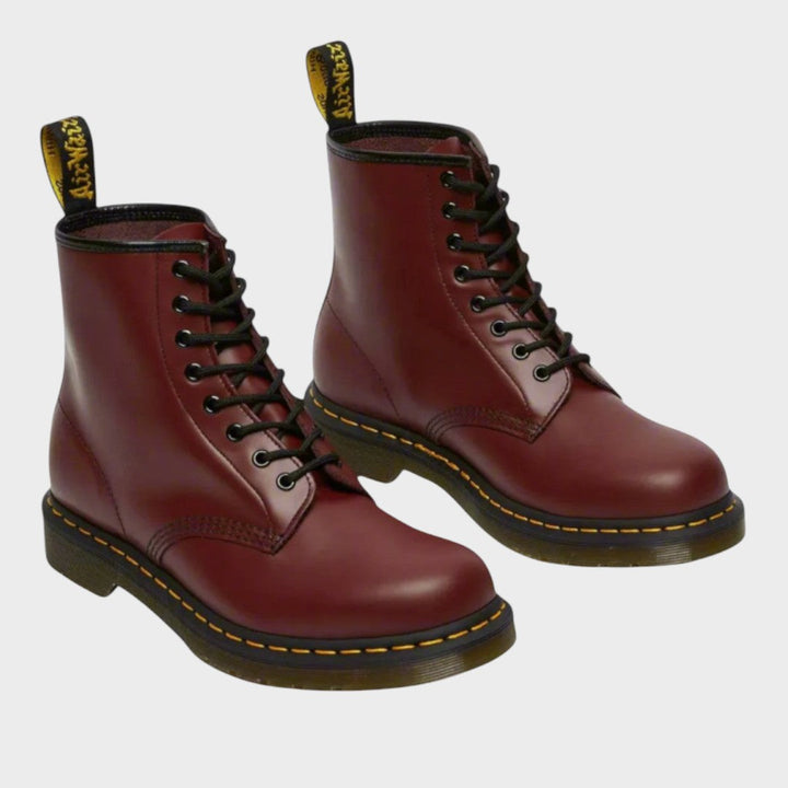Mariana |  Botas de Piel Estilo Militar con Cordones