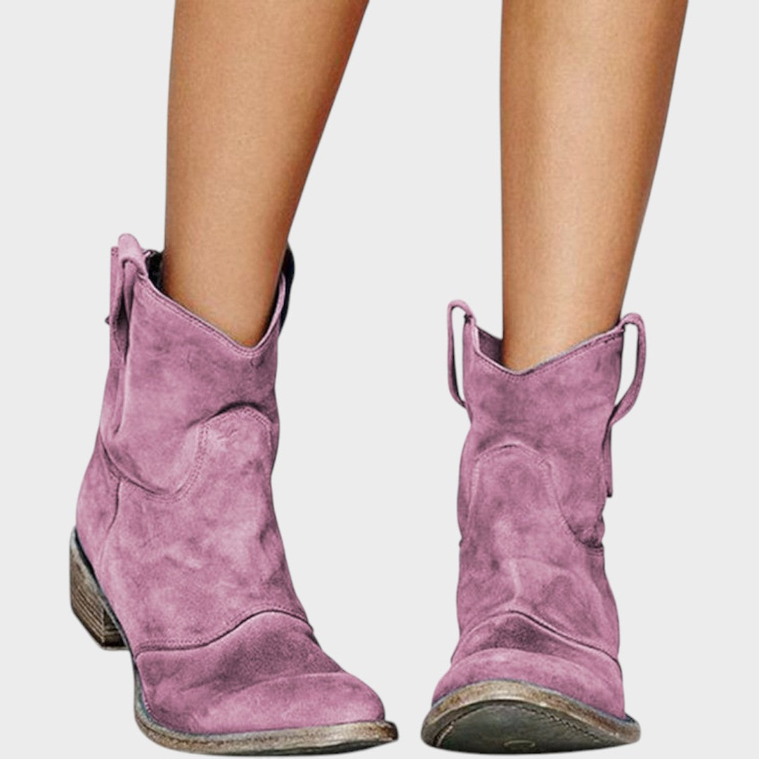 Mafalda | Botas de Cowboy de Gamuza