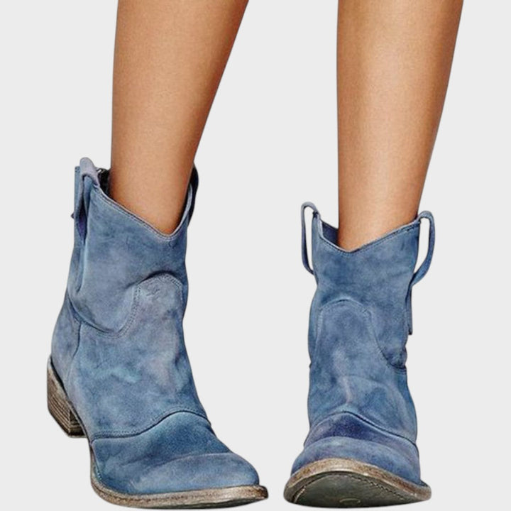 Mafalda | Botas de Cowboy de Gamuza