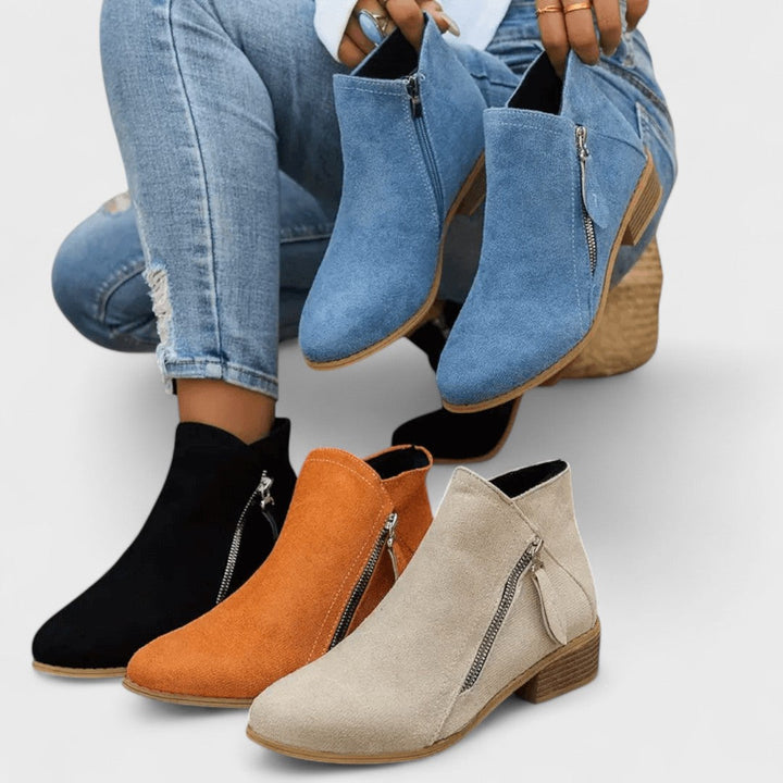 Fiora - Botas vintage de estilo clásico