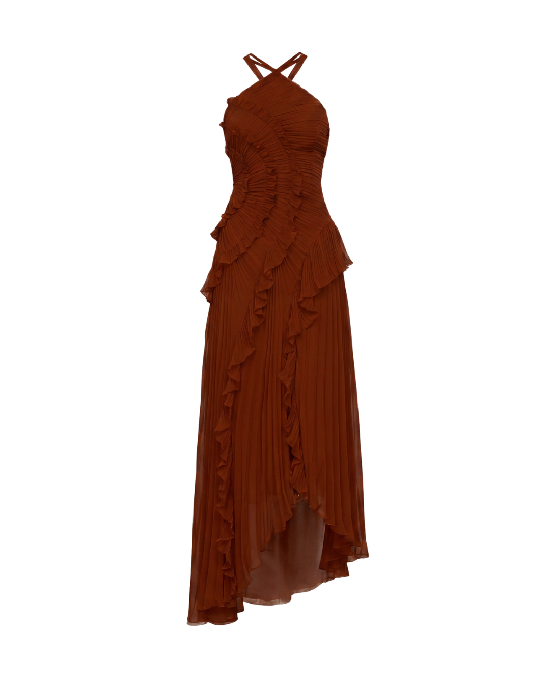 Vestido de Noche con Pliegues