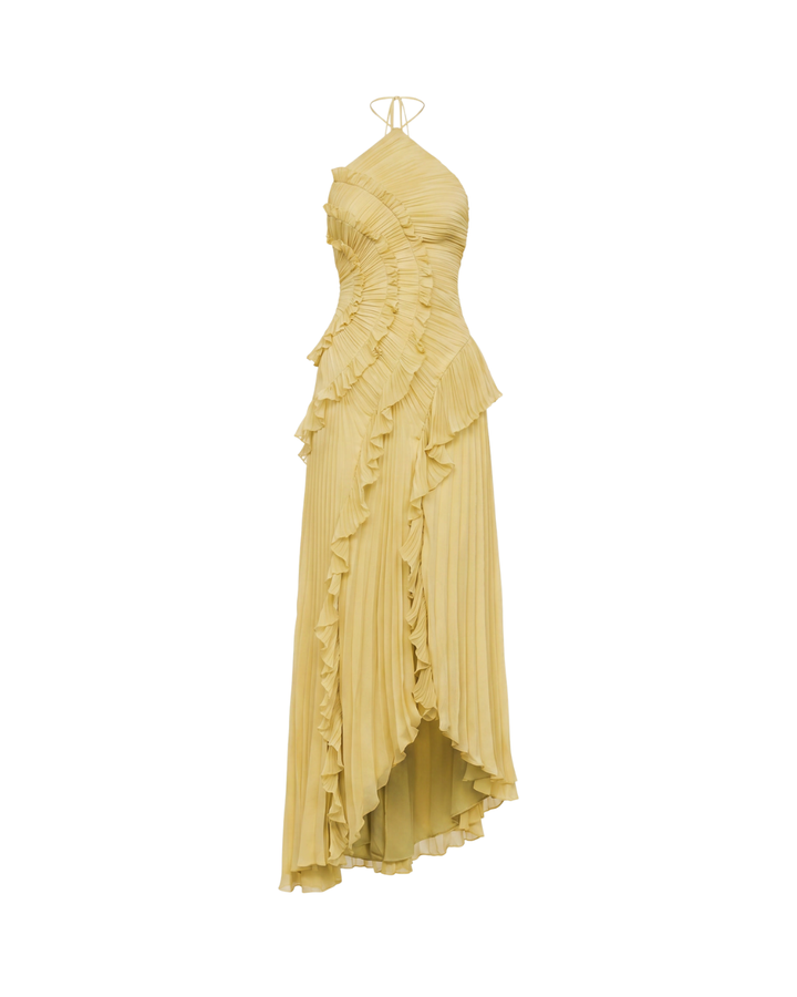 Vestido de Noche con Pliegues