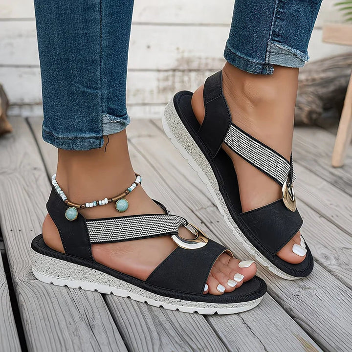 Zéphiriane | Sandalias de Soporte Ajustado Elegante