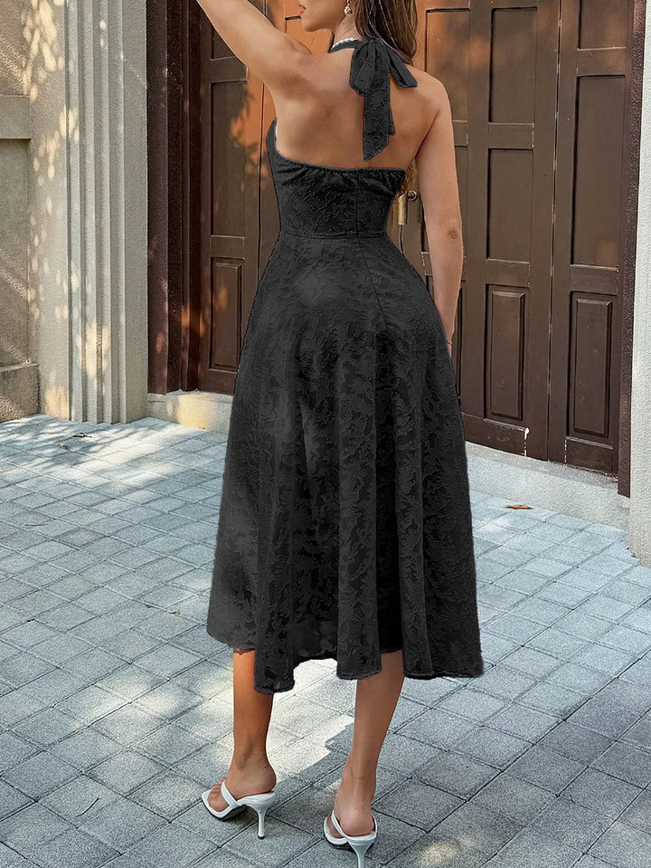 Vestido con Línea de Pliegues