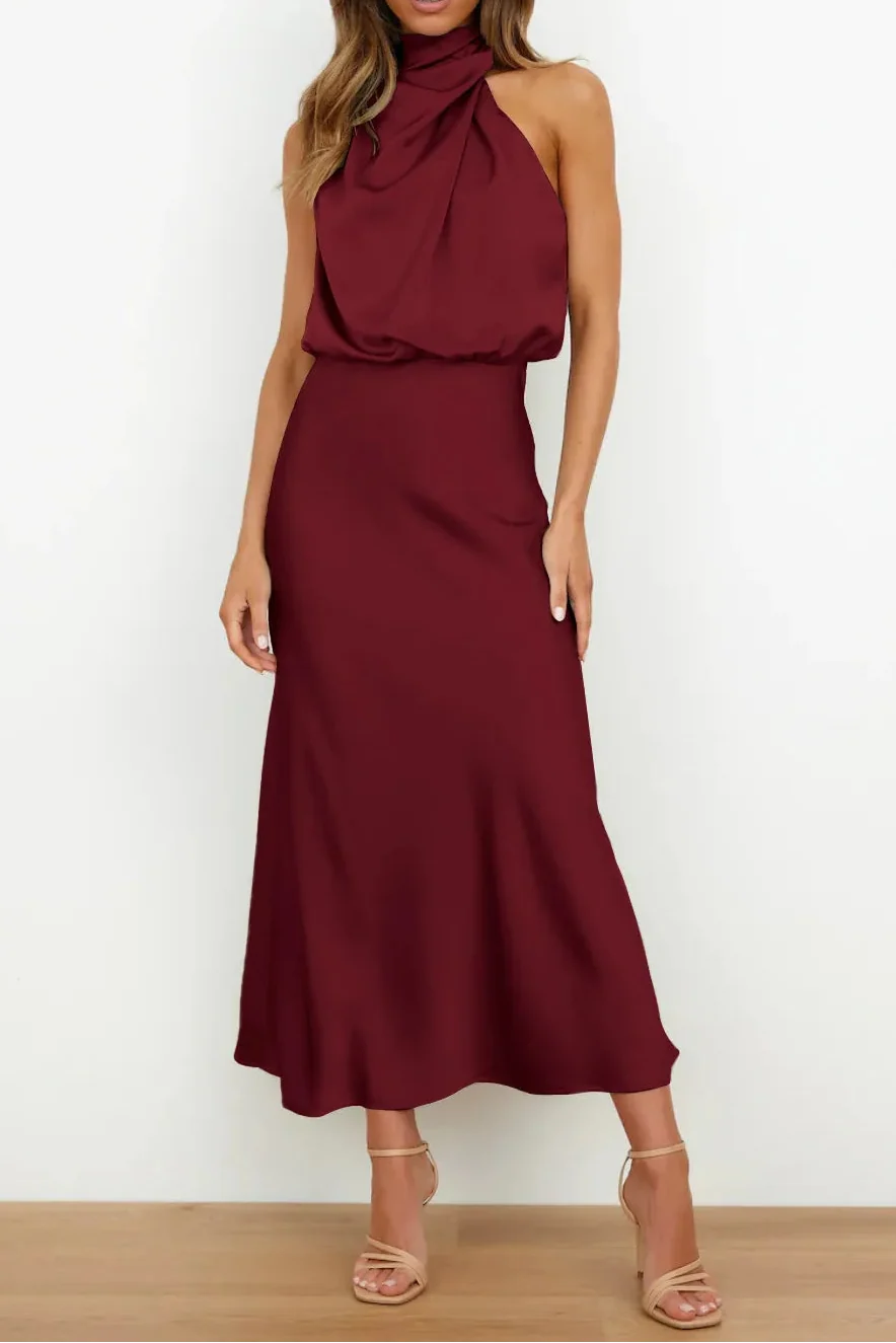 Vestido de Cortina de Satén