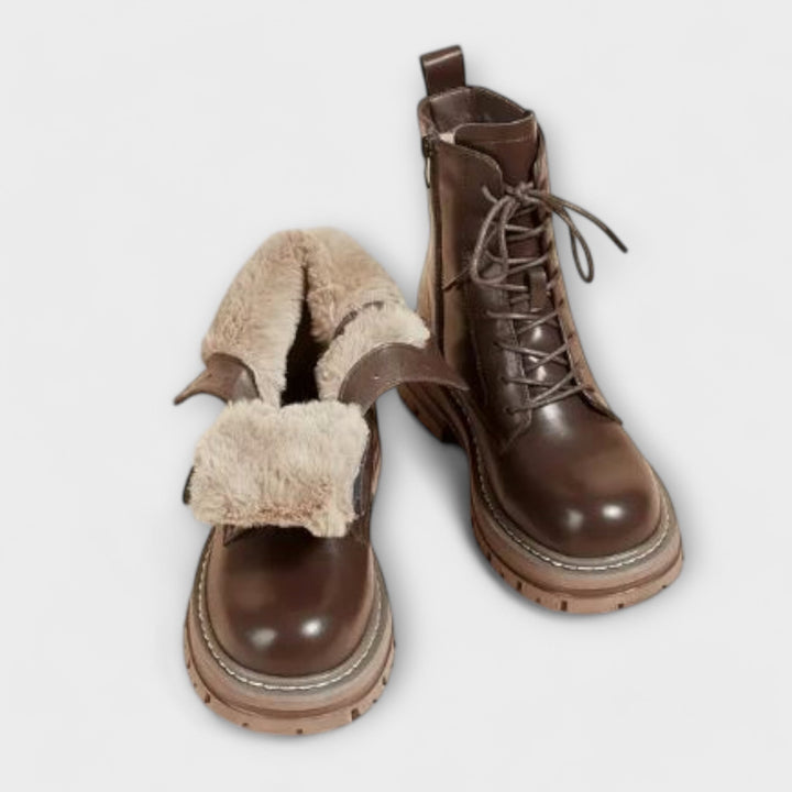 Lourdes - Botas de Cuero Cálidas Modernas y Duraderas