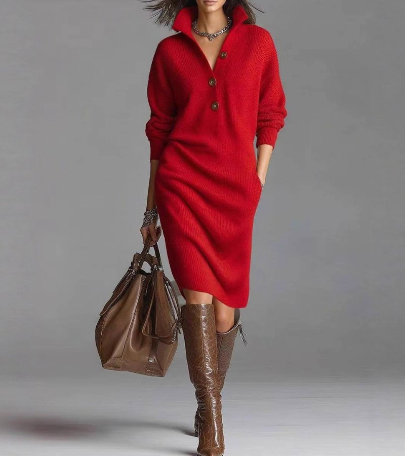 Dafne – Vestido de punto elegante