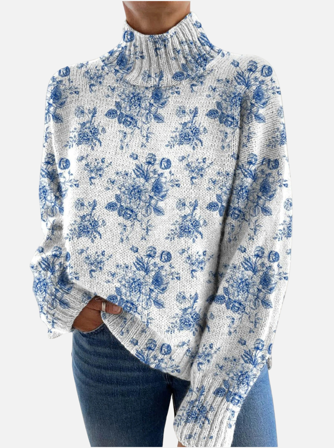 Irene – Jersey de Cuello Alto Artístico