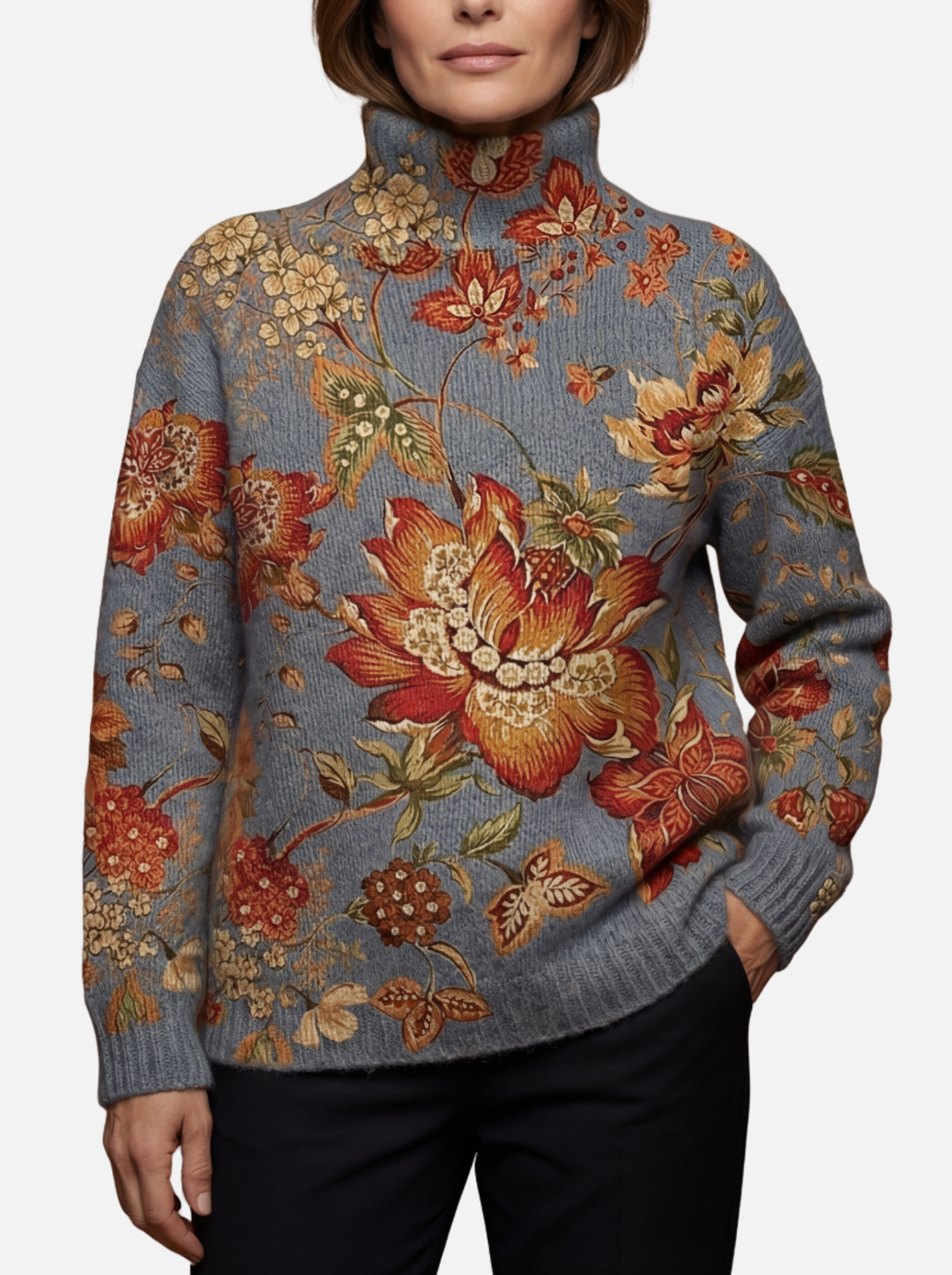 Isabel – Jersey de Cuello Alto Artístico