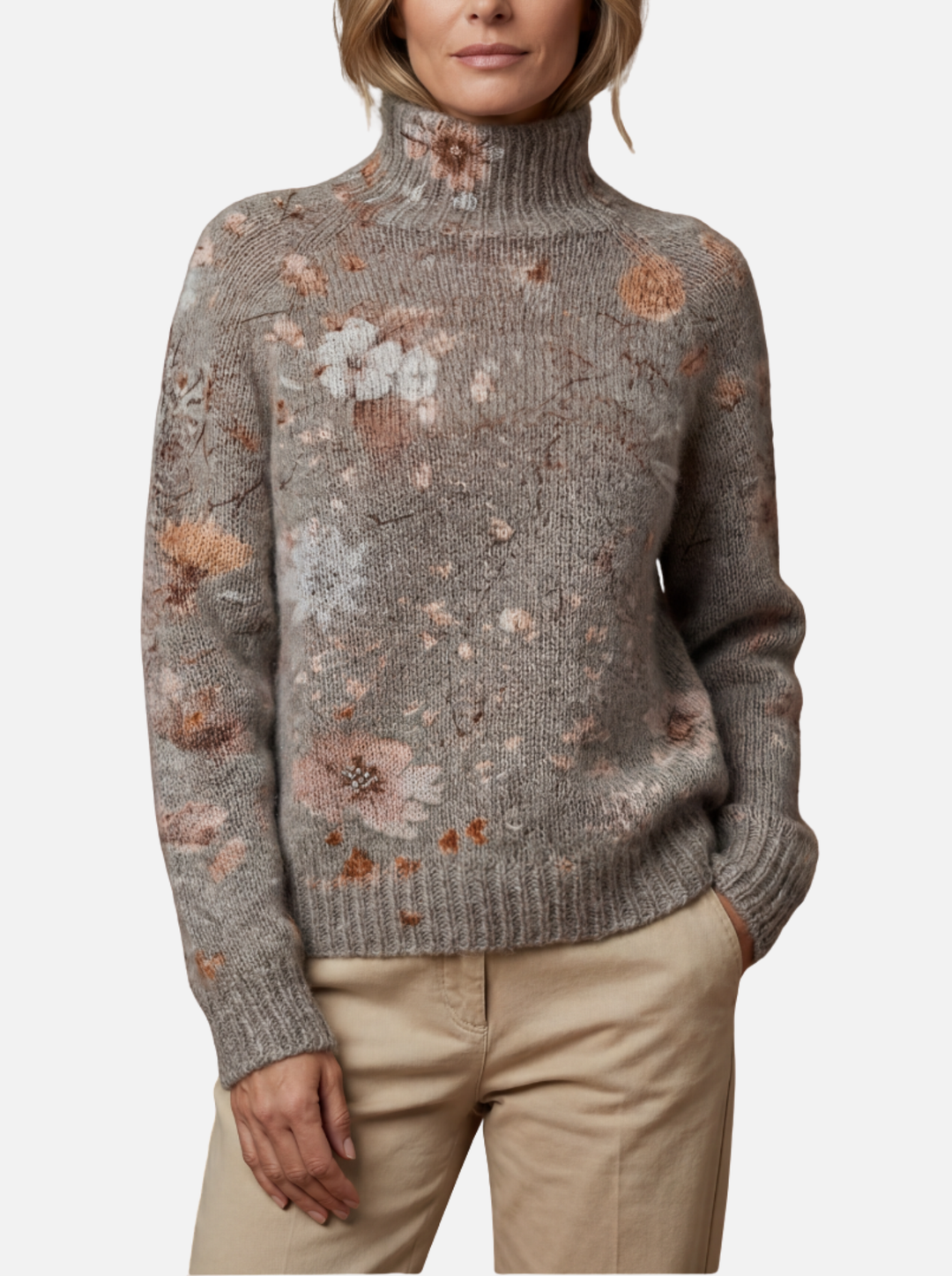 Teresa – Jersey de Cuello Alto Artístico