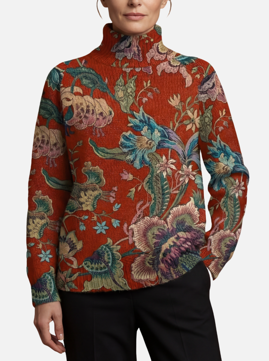 Patricia – Jersey de Cuello Alto Artístico