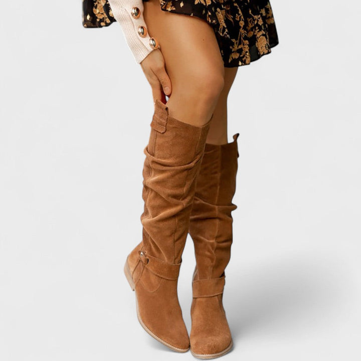 Lina – Botas de ante cómodas