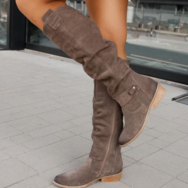 Lina - Botas de ante cómodas y cálidas para mujeres