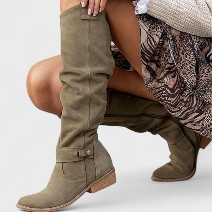 Lina – Botas de ante cómodas