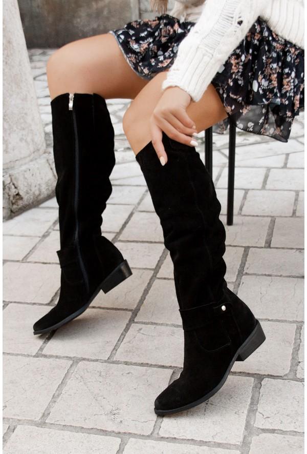 Lina - Botas de ante cómodas y cálidas para mujeres