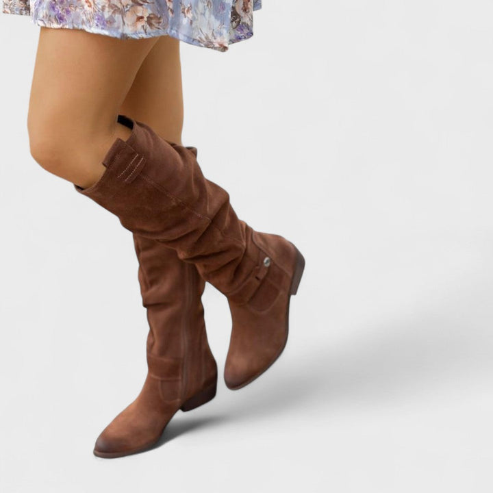 Lina – Botas de ante cómodas