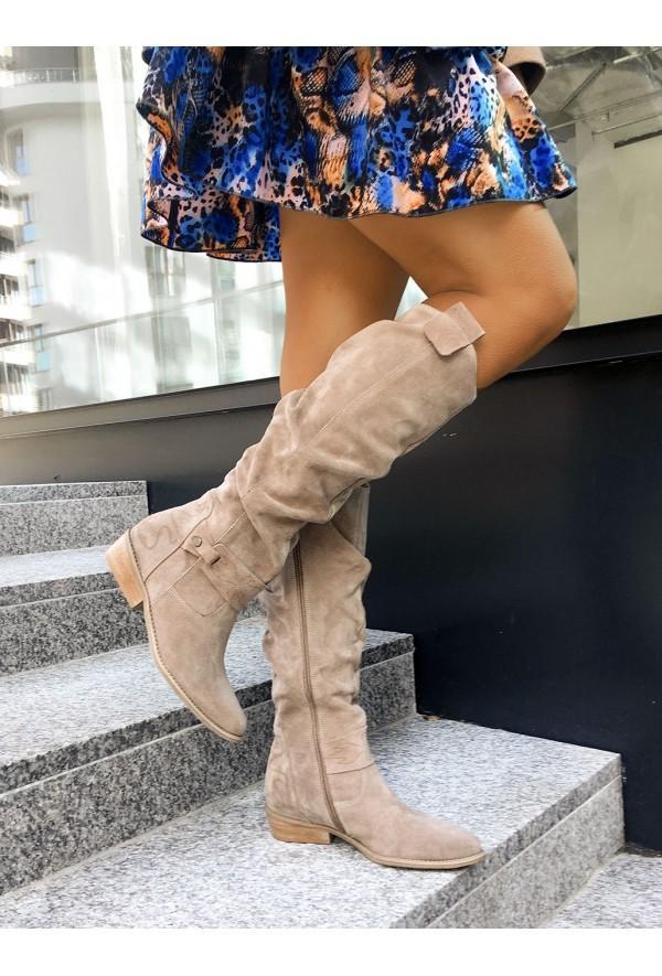 Lina - Botas de ante cómodas y cálidas para mujeres